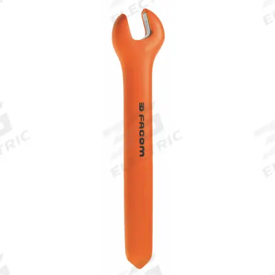 FACOM Open End Wrench: Alloy Steel, Insulated, 11 mm Head Size, 5 5/16 in Overall Lg - Metric, Single End, Open End Wrenches