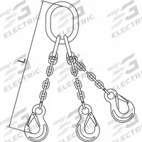 PEWAG Chain Sling: 3/8 in Chain Trade Size, 63 Chain Grade, Stainless Steel, Fixed, 5 ft Sling Lg (MPN 10G63TOS/5). Key specifications — attr994094: PEWAG.