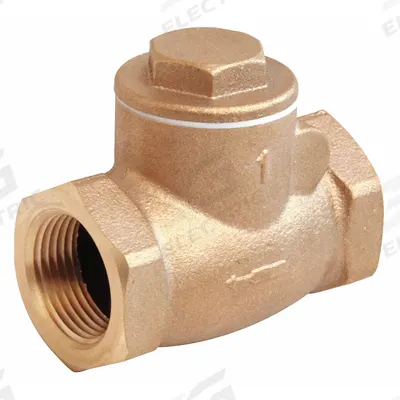 APPROVED VENDOR Swing Check Valve: Swing, Inline Valve Body, 1/4 in Pipe Size, FNPT x FNPT - Bronze Inline Swing Check Valves