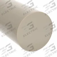 HDPE Rod: 1 1/2 in Dia, 4 ft Lg, Off-White, Opaque, 4,500 psi Tensile Strength, 2.75 ft-lb/in (MPN 22JL50). Key specifications — Impact Strength: 2.75 ft-lb/in; Clarity: Opaque.