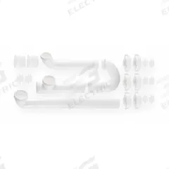 APPROVED VENDOR Trap: Plastic, White, 1 1/2 in Nominal Pipe Size, 16 in Overall Lg, Slip, Slip (MPN 4FEY9). Key specifications — Includes: Slip Nut and Washer; Includes Cleanout: No; Brand: APPROVED VENDOR; Material: Plastic.