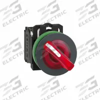 SCHNEIDER Selector Switch: 30 mm Panel Mounting Size, 2 Positions, Short Lever, 1NO/1NC (MPN XB5FK124M5). Key specifications — AC Contact Rating: 6 A @ 120 V; Action: Maintained/Maintained; Cam: No Cam Included; DC Contact Rating: 0.55 A @ 125 V; Hazardous Location Specification: Not Rated; Operator Head Material: Plastic; Operator Head Type: Short-Handled Knob; Operator Illumination: Illuminated.