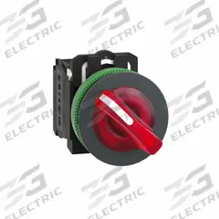 SCHNEIDER Selector Switch: 30 mm Panel Mounting Size, 2 Positions, Short Lever, 1NO/1NC (MPN XB5FK124M5). Key specifications — AC Contact Rating: 6 A @ 120 V; Action: Maintained/Maintained; Cam: No Cam Included; DC Contact Rating: 0.55 A @ 125 V; Hazardous Location Specification: Not Rated; Operator Head Material: Plastic; Operator Head Type: Short-Handled Knob; Operator Illumination: Illuminated.