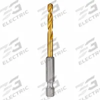 MILWAUKEE Hex Shank Drill Bit: 11/64", 135° Split Point, TiN-Coated HSS, Impact Rated (MPN 48-89-4608). Key specifications — attr1234973: Impact Rated; attr1234966: MILWAUKEE; attr1234978: 0.1719.