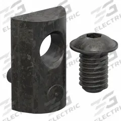 Bolt Assembly: 1/4" -20 Size, 1/2 in Thread Lg, Flanged Button Head Socket Cap, For 0.3 in Slot Wd (MPN 3481). Key specifications — Fastener Type: T-Nut; Fastener Head Type: Flanged Button Head Socket Cap; Material: Steel; Finish: Black Zinc-Plated; T-Slot Fastener Type: Bolt Assembly; Threaded Hole Location: Single Offset; Compatible Series: 80/20 10 Series; System of Measurement: Inch.