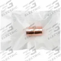 STREAMLINE Sweat Fitting Coupling: 1/4 in CTS x 1/4 in CTS, Cup x Cup, Rolled Center Stop (MPN W 01009CB)