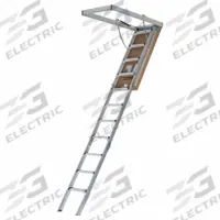 LOUISVILLE LADDER Attic Ladder: Aluminum, Gas Piston, 10.3 ft Compatible Ceiling Ht - Max, Insulated (MPN AL2540MG). Key specifications — Material: Aluminum; Attic Ladder Closure: Gas Piston; Insulated: Insulated; Brand: LOUISVILLE LADDER.