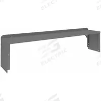 TENNSCO Shelf Riser: 60 in Overall Wd, 10 1/2 in Overall Dp, Gray, Carbon Steel, Steel, 12 in (MPN R-1060). Key specifications — Includes Mounting Hardware: Yes; Color: Gray.