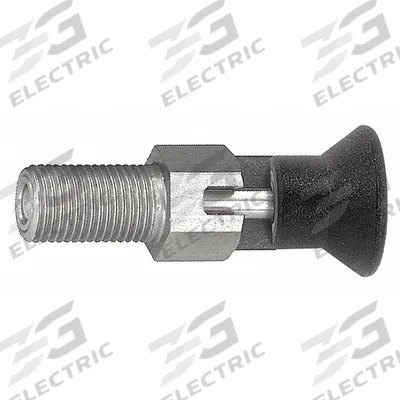 KIPP Indexing Plunger: Locking, SS, M12x1.5 Thread - Locking Pull-Knob Indexing Plungers