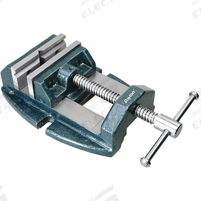 Dayton Machine Vise: 3 in Jaw Face Wd, 2 3/4 in Max Jaw Opening, 1 1/4 in Throat Dp - Standard Drill Press Vises