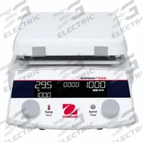 OHAUS Hot Plate Stirrer: US Std Plug Type, 1 Positions, 7 in Plate Wd, 7 in Plate Lg, Rectangular (MPN e-G52HS07C 100-120V). Key specifications — attr1025312: OHAUS; attr1025316: Digital; attr1025320: Yes; attr1025333: Ceramic Coated Aluminum; attr1025337: Hot Plate Stirrer; attr1029342: Hot Plate Stirrer; attr1029343: Yes; attr1071280: 100-120V AC.