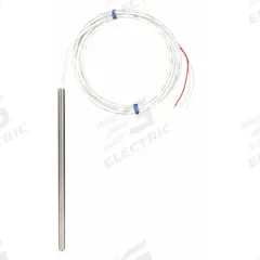 TEMPCO Temperature Probe: 0°F to 392°F /-18°C to 200°C, ±0.3°C/0.12 ohm @ 0°C, 3 in Probe Lg (MPN RTD00574). Key specifications — Cable Length: 3 ft; Brand: TEMPCO; Accuracy: ±0.3 °C/0.12 ohm @ 0 °C.