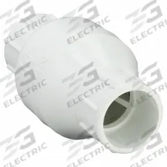 DAYTON Spring Check Valve: Inline Valve Body, 1 1/4 in Pipe Size, Socket x Socket, PVC, Female, Std (MPN 4RG73). Key specifications — Brand: DAYTON; Poppet Material: Stainless Steel.