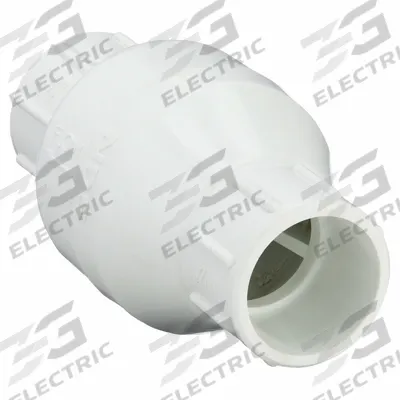 Dayton Spring Check Valve: Inline Valve Body, 1 1/4 in Pipe Size, Socket x Socket - PVC Poppet Check Valves