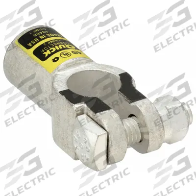 FUSION Battery Terminal: Straight, Crimp, 4/0 ga, Yellow Color, Negative - Straight Alignment