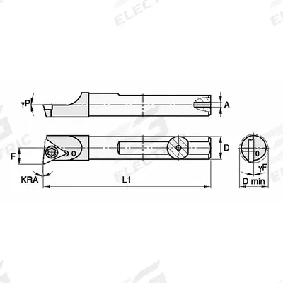 WIDIA Indexable Boring Bar: SCBI75065R (MPN 2822454) - Indexable Boring Bars