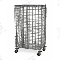 METRO Security Cart: 900 lb, 36 in L x 24 in W Self, 41 in L x 28 in W x 68 in H Overall Dim, Silver (MPN SEC53DC). Key specifications — Shelf Type: Fixed; Caster Brake Type: No Brake Included; Brand: METRO; Caster/Wheel Configuration: (4) Swivel; Shelves Included: None.