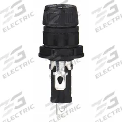 BUSSMANN Panel Mount Fuse Holder: For Fuse Size 1/4 in x 1 1/4 in, 1 Pole, 20 A Max, 250 V AC (MPN HTB-42I-R). Key specifications — Fuse Holder Termination Type: 3/16 in Quick Connect; Fuse Holder Cap Style: Screw Knob; Brand: BUSSMANN; Fits Fuse Class or Type: Glass and Ceramic.