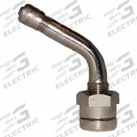 HALTEC O-Ring Tire Valves: O-Ring Seal Valve, Clamp-In, 60° Valve Stem Angle, L-Shape, Trucks, Metal (MPN TV-543D). Key specifications — Valve Type: Clamp-In; Thread Size: 0.305-32; Valve Shape: L-Shape; Color: Silver; Product Type: O-Ring Seal Valve; Compatible Vehicle Type: Trucks; Material: Metal; Brand: HALTEC.