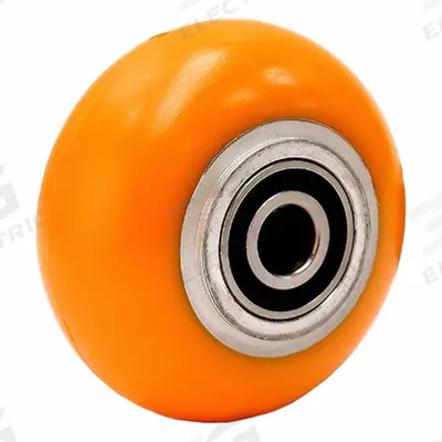 HAMILTON Caster Wheel: 5 in Wheel Dia., 2 in Wheel Wd, Polyurethane, 600 lb Load Rating - Easy-Roll Polyurethane Tread on Steel Core Wheels