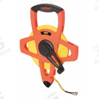 CRESCENT LUFKIN Long Tape Measure: Manual, FE200, SAE, 200 ft, 1/8 in, Plastic with Grip, Inch, Open. Key specifications — attr939846: FE200; attr939849: Fiberglass; attr939859: Nonmagnetic Single Hook; attr939850: Single-Sided; attr939855: 1/8 in; attr944023: Hook End; attr940484: CRESCENT LUFKIN; attr985224: Plastic with Grip.