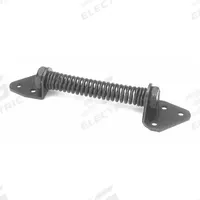 MCKINNEY Gate Spring: Door Spring, Spring Hinge, 1 1/2 in Bolt Head Dia, Gate Springs, Steel, Black (MPN 453 D4). Key specifications — Brand: MCKINNEY; Color: Black; Finish: Powder Coated; Latch Type: Spring Hinge; Hardware Included: Yes; Material: Steel; Product Type: Door Spring.