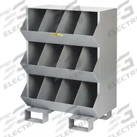 LITTLE GIANT Stationary Storage Bins: 32 in x 20 in x 42 in, Pallet, 12 Compartments, Gray (MPN MS4-1532-FP). Key specifications — Color: Gray; Brand: LITTLE GIANT.