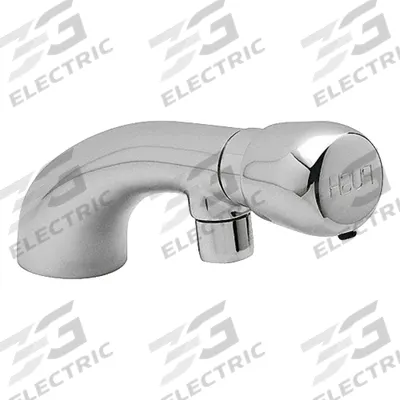 ZURN Low Arc Bathroom Faucet: AquaSpec, Single-Post, Brass, Chrome Finish, 0.25 gpm Flow Rate - Single-Post Push-Button Metering Bathroom Faucets
