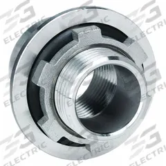 CALBRITE Hubs (Myers) for RMC/IMC: 2 in Trade Size, 3 1/8 in Overall Lg, 316 Stainless Steel (MPN S62000LT00). Key specifications — Insulated: Yes; Thread Size: 2"-11-1/2; Thread Type: NPT; Brand: CALBRITE.