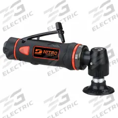 DYNABRADE Air Disc Sander: 2 in Pad, Locking, Light Duty, 0.3 hp, 18 cfm, Right Angle Grip, Fixed (MPN DS32). Key specifications — attr1320237: DYNABRADE; attr1320246: Rear.