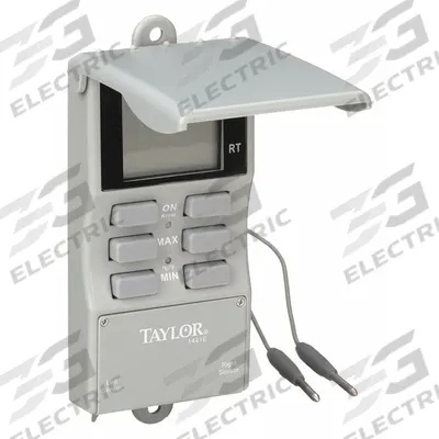 TAYLOR Thermometers: 20°F to 120°F /-29°C to 50°C, ±1.8°F/±1°C - Desk & Wall Mount Meters with Cabled Sensors