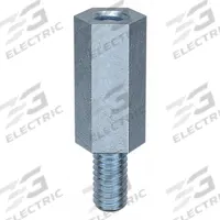 Standoff: Male x Female, M4x0.70 Thread Sz, 23 mm Lg, Hex, Steel, Zinc-Plated, 7 mm Hex Wd, 100 PK (MPN M11398.040.0015). Key specifications — Brand: APPROVED VENDOR.