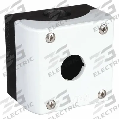 EATON Push Button Enclosure: 22mm, 1 Holes, Cast Zinc - Enclosures for 22mm Operators