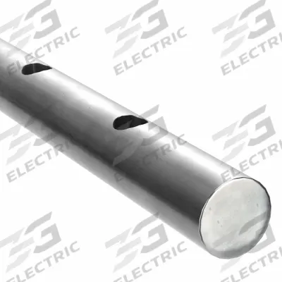 THOMSON Linear Shaft: 1/2 in Shaft Dia, 24 in Lg, Unfinished - Pre-Drilled Linear Shafts