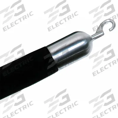 LAWRENCE METAL Classic Post Rope Hook End for Rope Barrier: 5 in Overall Ht - Hook Ends for Rope Barriers