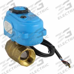 BONOMI Electrically Actuated Two-Way Ball Valve: 1 1/4 in, Brass, 110V AC, FNPT x FNPT, Straight (MPN 8E864LF-003-11/4"). Key specifications — Included Mounting: ISO 5211 Actuator Mounting Pad; Brand: BONOMI; Stem Material: Brass; Actuator Features: Auxiliary Limit Switch.