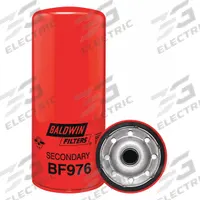 BALDWIN FILTERS Fuel Filter: Spin-On, 4 1/4 in Outside Dia, 1 1/16"-16 Thread Size, Cellulose, Mack (MPN BF976). Key specifications — attr1137520: BF976; attr434022: BALDWIN FILTERS; attr427730: Cellulose; attr427731: Integral Post Seal; attr1017112: Buses; attr1017113: Mack.