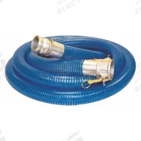 Water Suction and Discharge Hose: 2 in Hose Inside Dia., 90 psi, Blue/Clear, 20 ft Hose Lg (MPN 45DU71). Key specifications — Temp. Range: -40° to 150°F; Hose Color: Clear; Brand: KURIYAMA.