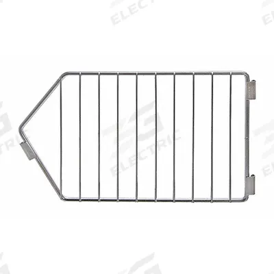APPROVED VENDOR Modular Stacking Basket Divider: 3/8 in x 20 in x 9 in, Steel, Chrome - Basket Dividers for Wire Shelving
