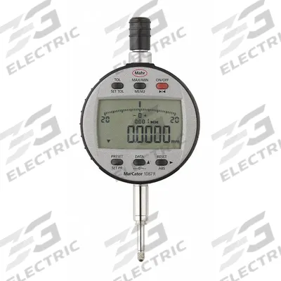MAHR Digital Indicator: 0 in to 0.5 in /0.001 mm to 12.5 mm, Inch/Metric, 0.002 mm Accuracy - Digital Indicators with Removable Flat Back