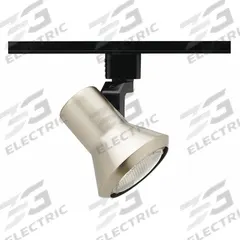 Track Lighting Head: Incandescent, Flared Shape, 50 W, 3 1/2 in Dia, 3 3/4 in Lg, Silver (MPN R551 SC). Key specifications — Brand: JUNO LIGHTING; Lighting Technology: Incandescent; Housing Color: Silver.