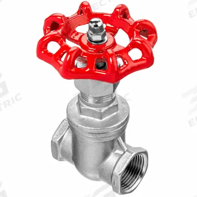 USA INDUSTRIALS Gate Valve: 1 1/2 in, 304 Stainless Steel, Non-Rising, FNPT x FNPT - Non-Rising Stem Stainless Steel General Purpose Gate Valves