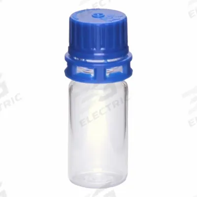 APPROVED VENDOR Vial: PETG, 10 mL, Blue, 23.7 mm Body Dia, Sterile, Colorless - Plastic Lab Vials