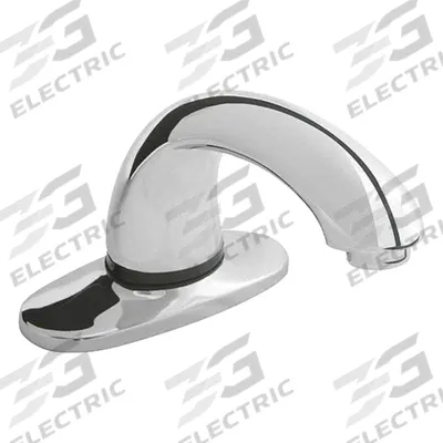 RUBBERMAID COMMERCIAL PRODUCTS Bathroom Sensor Faucet: Milano Auto Faucet, Brass - Single-Post Sensor Bathroom Faucets