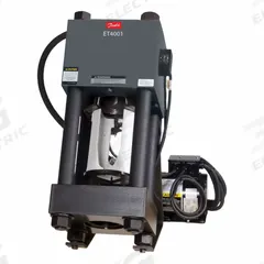 AEROQUIP HYDRAULIC HOSE CRIMPING EQUIPMENT: 2 in Max, 220V, Bench Mount, 10 ton Force, Electric Pump (MPN ET4001-004). Key specifications — attr666555: 1 & 2 Wire , 4 Spiral; attr564939: AEROQUIP; attr564985: 220V; attr564965: Bench Mount.