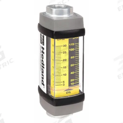 HEDLAND Mechanical Flowmeter: Petroleum Fluid Meter, Scale, Variable Area, Inline - Inline Flowmeters for Oils