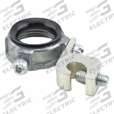 BRIDGEPORT Insulating Bushing: Zinc, Unfinished, 3/4 in Trade Size - Grounding Bushings