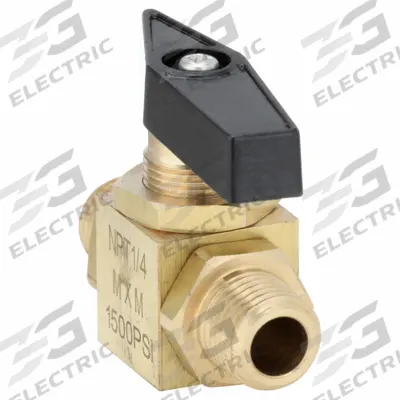 APPROVED VENDOR Manual Two-Way Ball Valve: 1/4 in, Brass, Straight, MNPT x MNPT - Panel-Mount Brass Ball Valves