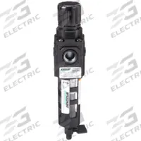 SPEEDAIRE Filter-Regulator: Compact Series, 3/8 in NPT, 80 cfm, 40 micron, 5 psi to 150 psi, Zinc (MPN 4ZK85). Key specifications — attr109419: SPEEDAIRE; attr109429: Zinc; attr109463: No; attr109467: Rubber; attr109468: Compact.