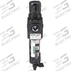 SPEEDAIRE Filter-Regulator: Compact Series, 3/8 in NPT, 80 cfm, 40 micron, 5 psi to 150 psi, Zinc (MPN 4ZK85). Key specifications — attr109419: SPEEDAIRE; attr109429: Zinc; attr109463: No; attr109467: Rubber; attr109468: Compact.